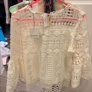White lace blouse